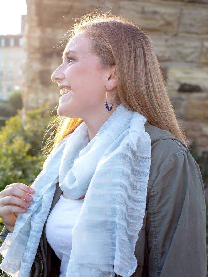 Kronleuchter Creolen - Blau Ohrringe KOOMPLIMENTS