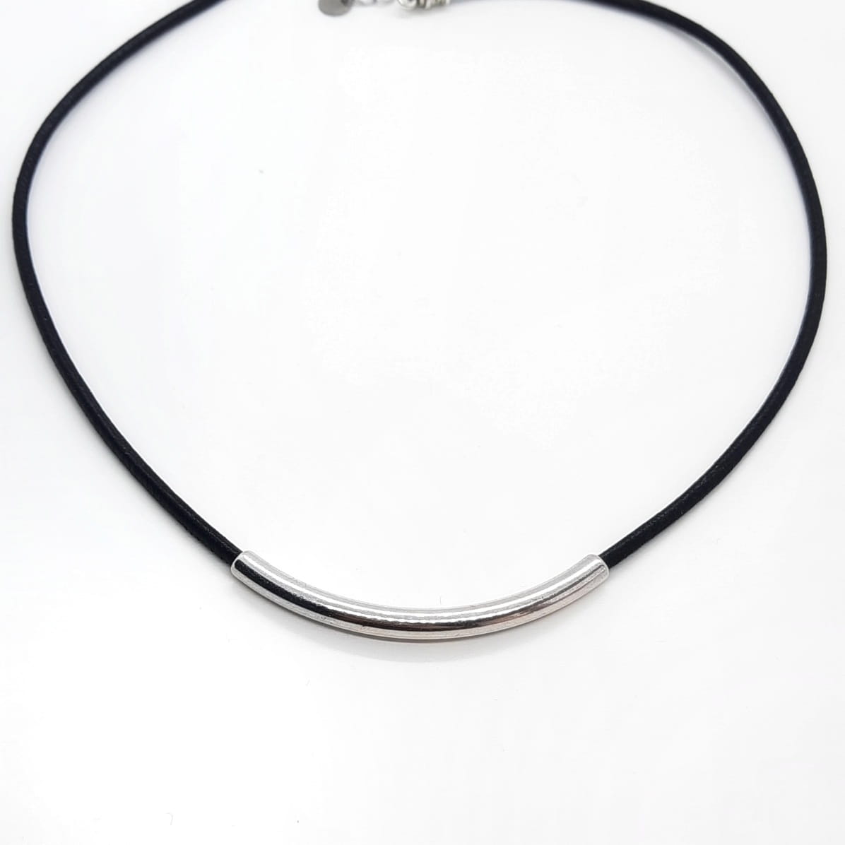 Kurze Halskette mit Silberbar - Minimal Halsketten KOOMPLIMENTS 