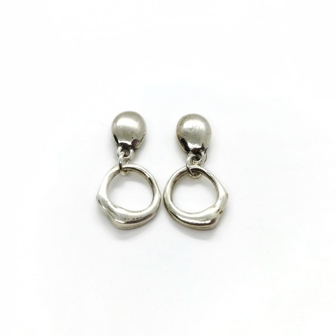 Kurze Ohrringe mit Ring Ohrringe KOOMPLIMENTS