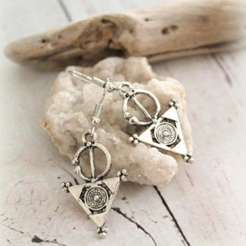 Lange Dreiecksohrringe für Damen Tuareg-Schmuck Ohrringe KOOMPLIMENTS