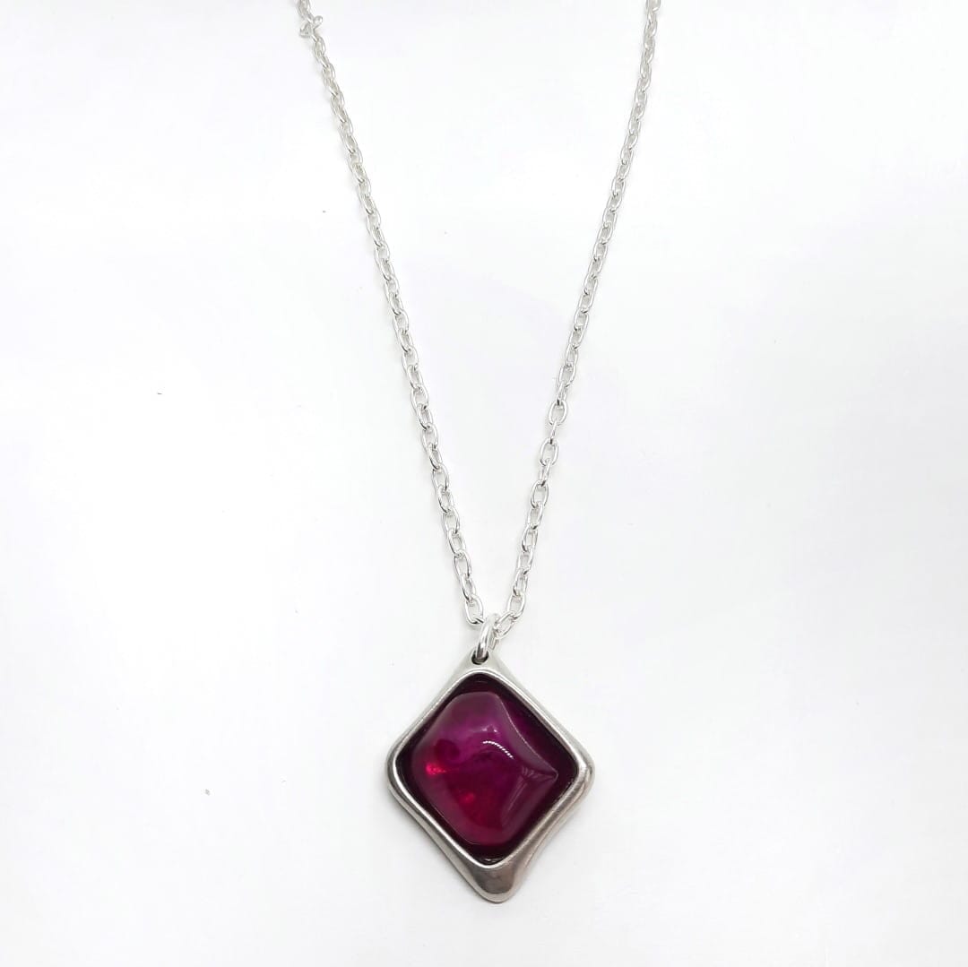 Lange Halskette mit Diamantanhänger Halsketten KOOMPLIMENTS