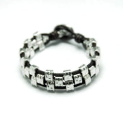 Lederarmband mit flachen Perlen - Alcázar Armband KOOMPLIMENTS