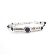 Lederarmband und Silber - Kleiner Baumstamm Black Armband KOOMPLIMENTS
