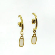 Lineare Gold Ohrringe mit Charms Ohrringe KOOMPLIMENTS