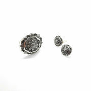 Mandala Style Ohrstecker Silber in Blumenform Ohrstecker KOOMPLIMENTS