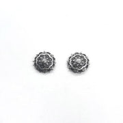 Mandala Style Ohrstecker Silber in Blumenform Ohrstecker KOOMPLIMENTS