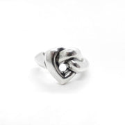 Massiver Damen Ring Silber Herz Knot Ringe KOOMPLIMENTS