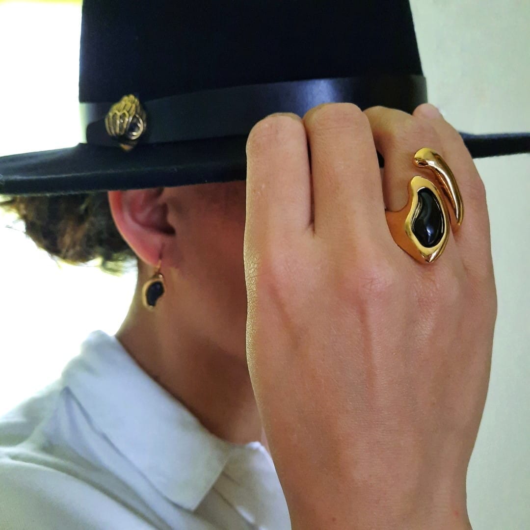 Massiver Gold Ring - Asteroid Ringe KOOMPLIMENTS