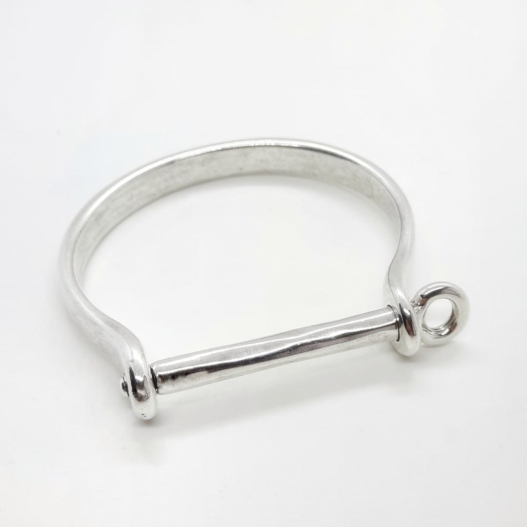 Massiver Silber Armreif in Hufeisenform Armband KOOMPLIMENTS