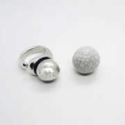 Massiver Silber Ring mit Kugel Ringe KOOMPLIMENTS