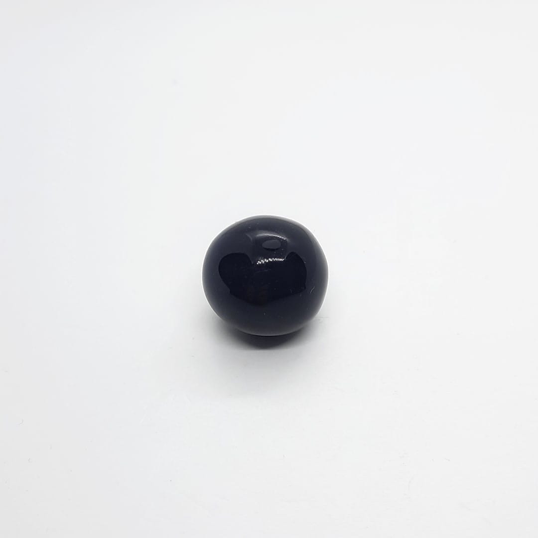 Massiver Silber Ring mit Kugel Ringe KOOMPLIMENTS 54 - 60 Nur schwarze Kugel 