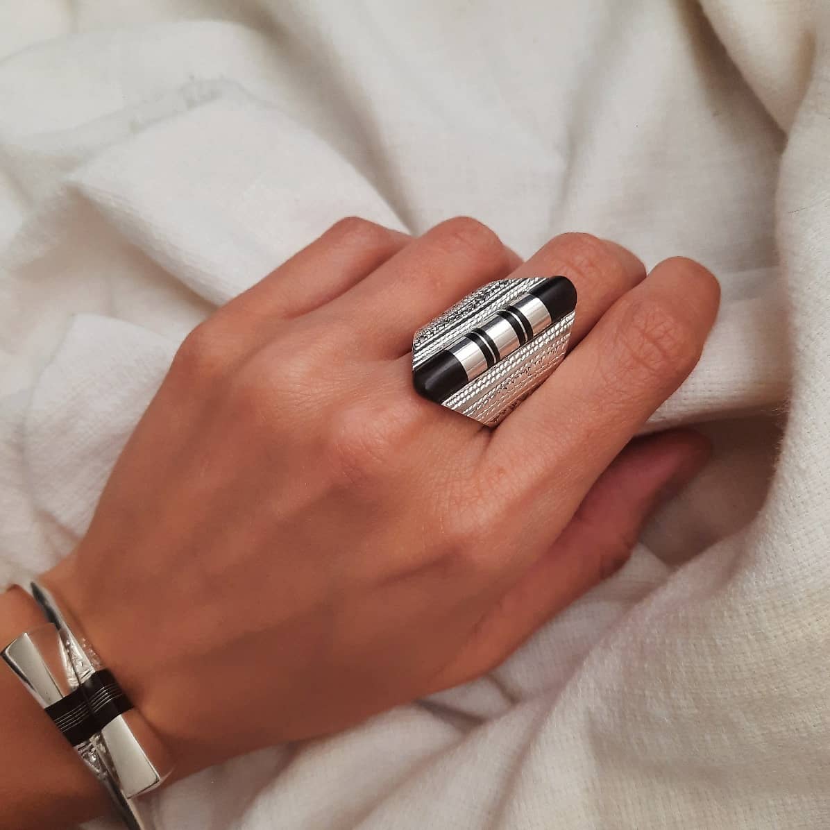 Massiver Tuareg Ring Silber - Taba Ringe KOOMPLIMENTS