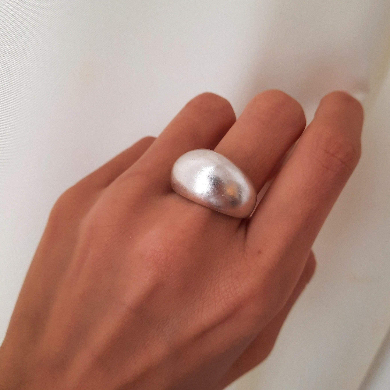 Matter massiver Ring - Big Curvy Ringe KOOMPLIMENTS