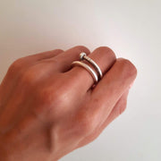 Matter Ring in Schrauben Form Ringe KOOMPLIMENTS