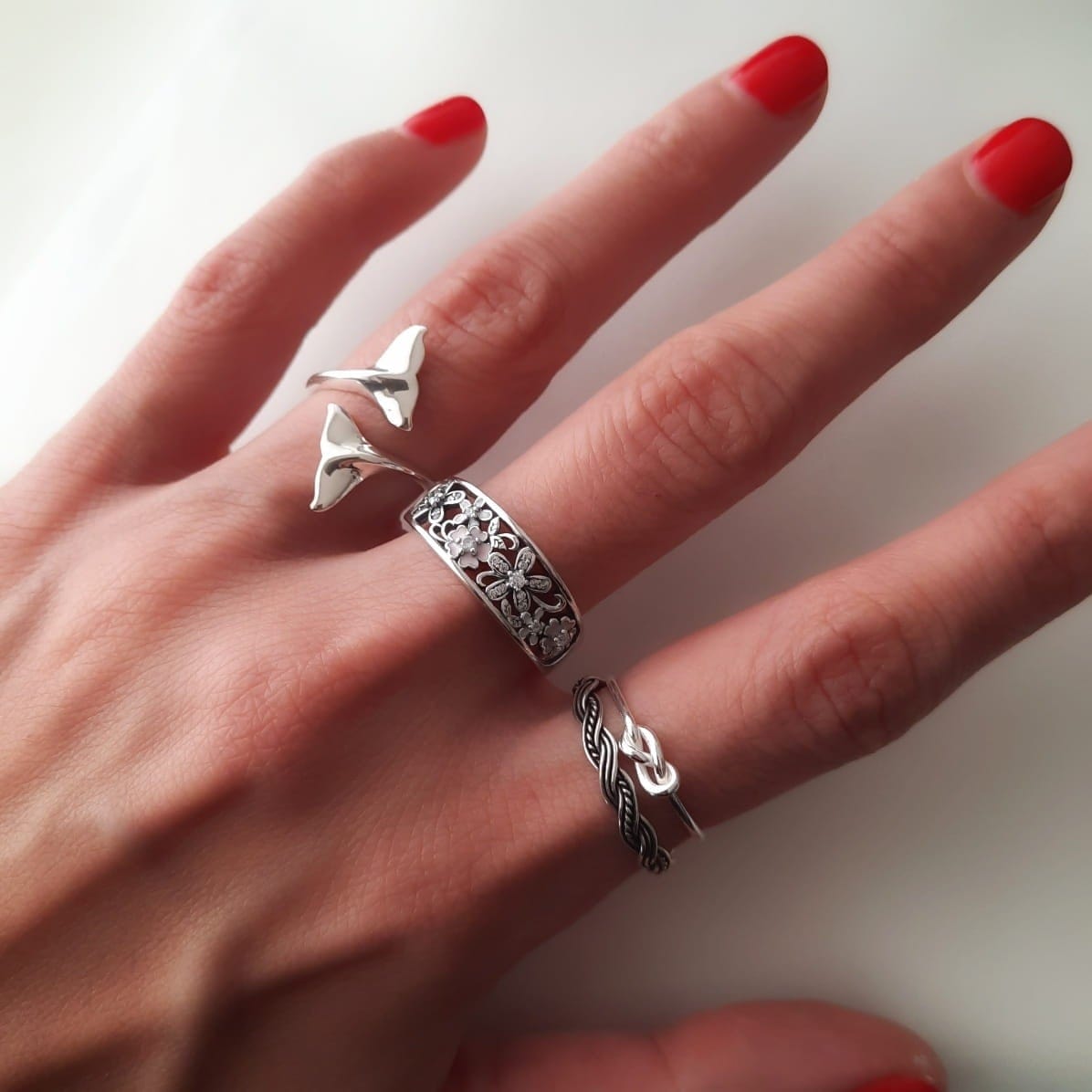 Meerjungfrau Ring aus Silber Ringe KOOMPLIMENTS