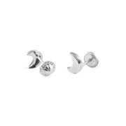 Mini-Mond-Ohrstecker Ohrstecker KOOMPLIMENTS