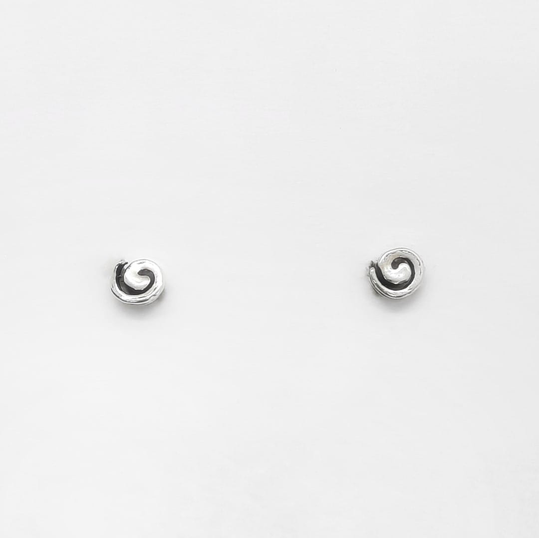 Mini Ohrstecker Silber Spirale Ohrstecker KOOMPLIMENTS