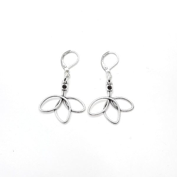 Minimalistische Silber Ohrringe Lotus Ohrringe KOOMPLIMENTS