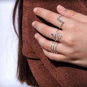 Minimalistischer Ring aus Silber - Kugeln Ringe KOOMPLIMENTS