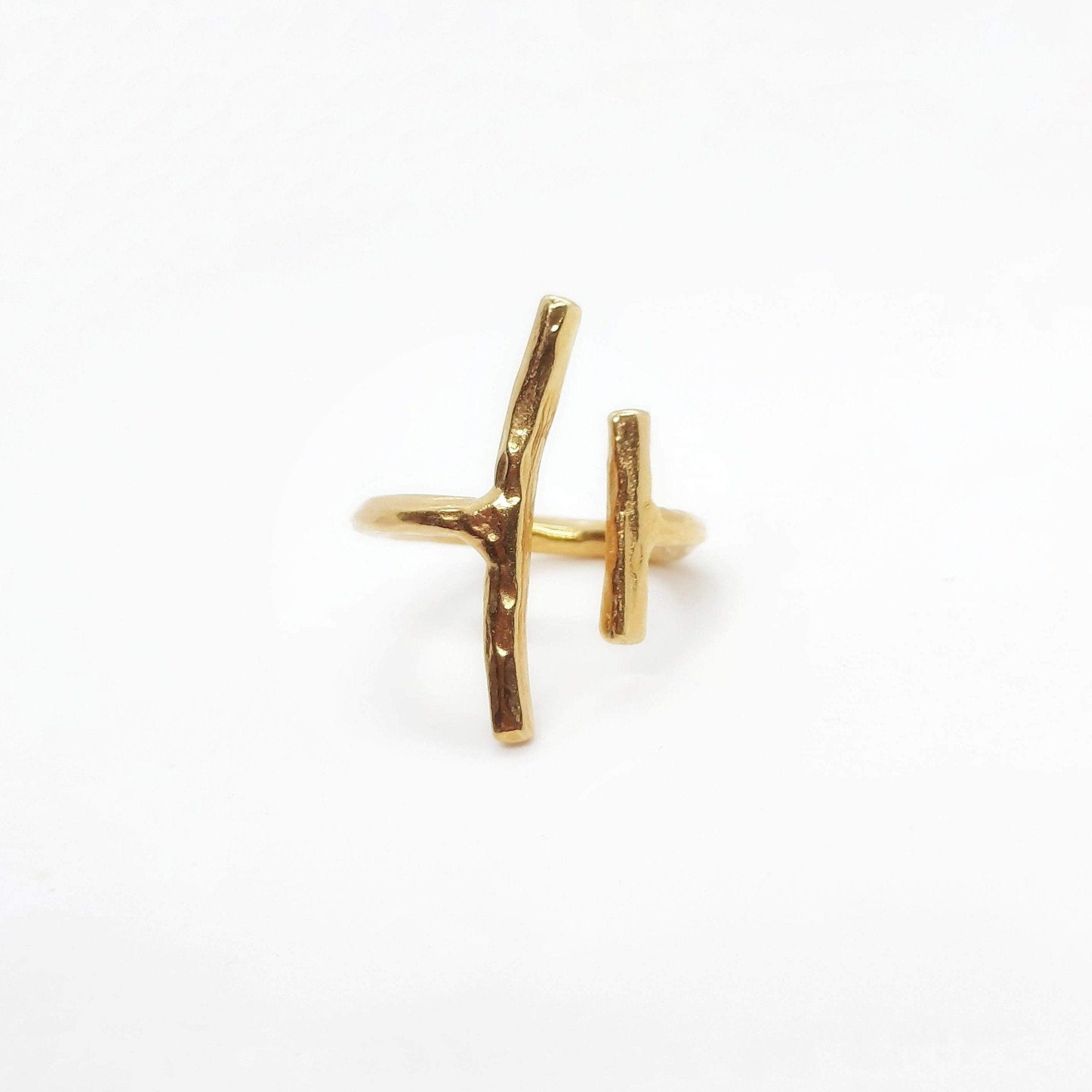 Minimalistischer Ring Parallele Linien Ringe KOOMPLIMENTS