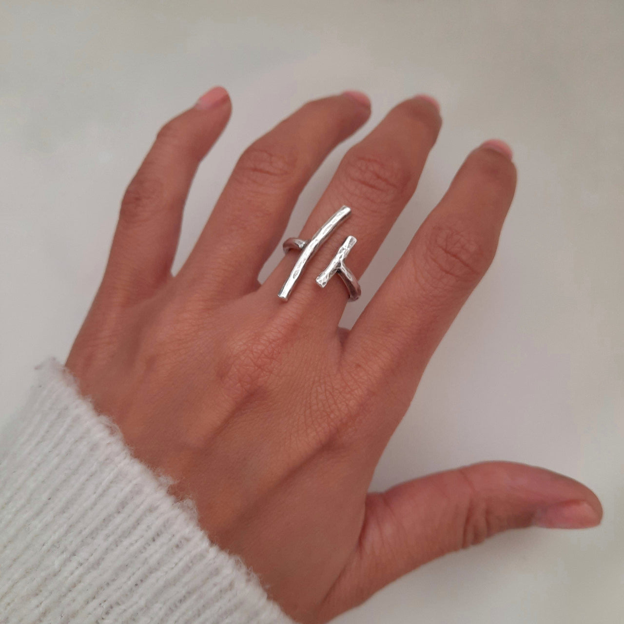 Minimalistischer Ring Parallele Linien Ringe KOOMPLIMENTS