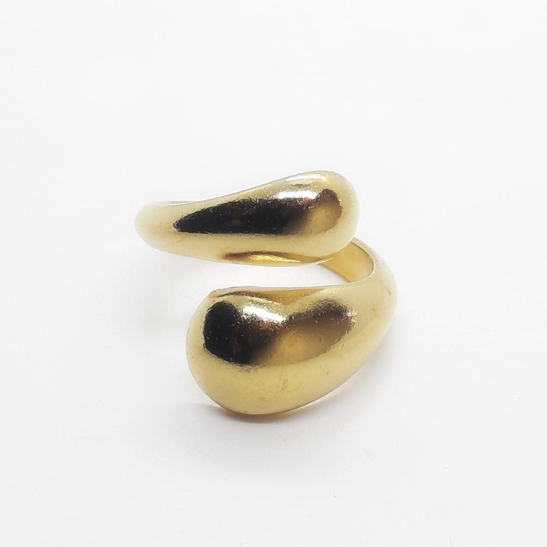Minimalistischer vergoldeter Ring - Shiny Gold Ringe KOOMPLIMENTS