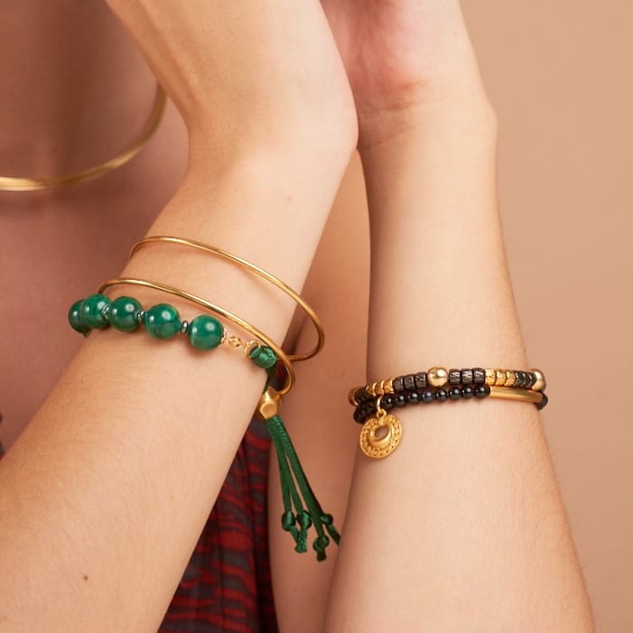 Moderner Armreifen aus Edelstahl - ALESSIA Armband KOOMPLIMENTS