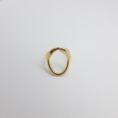 Moderner Ring ovaler Kreis Gold - Cosmos Ringe KOOMPLIMENTS
