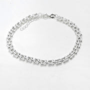 Modernes Armband aus 925 Silber - Panzerkette Armband KOOMPLIMENTS