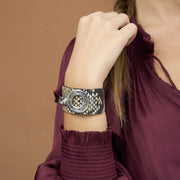 Modernes Damen Armband Schlangen Leder - TEXAS Armband KOOMPLIMENTS 