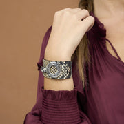 Modernes Damen Armband Schlangen Leder - TEXAS Armband KOOMPLIMENTS