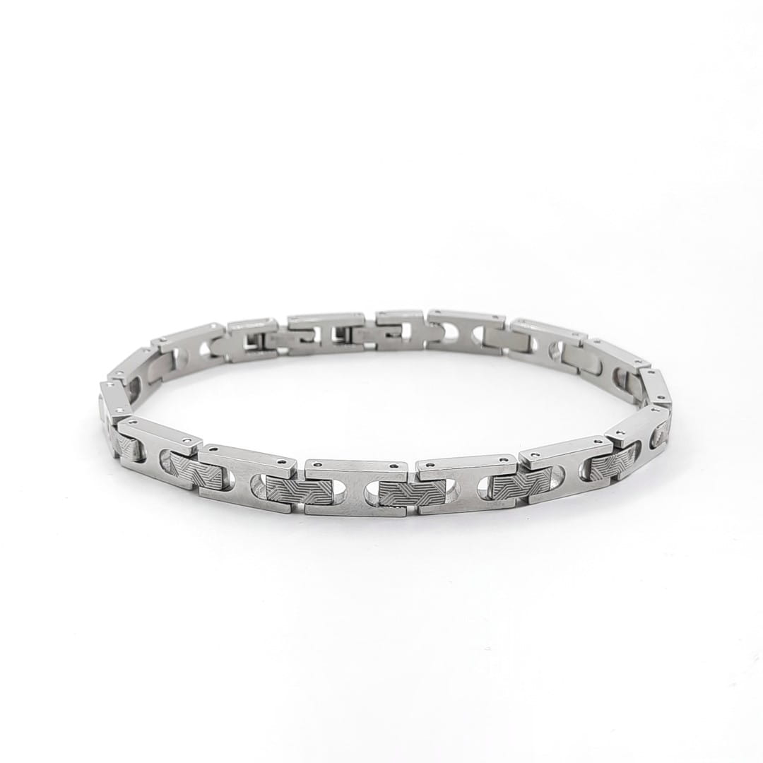 Modernes Edelstahl Armband für Herren - Steel Armband Herren KOOMPLIMENTS