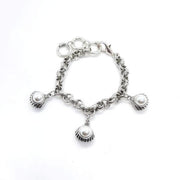 Muschel Perlen Anhänger Armband aus Silber - Mare Armband KOOMPLIMENTS