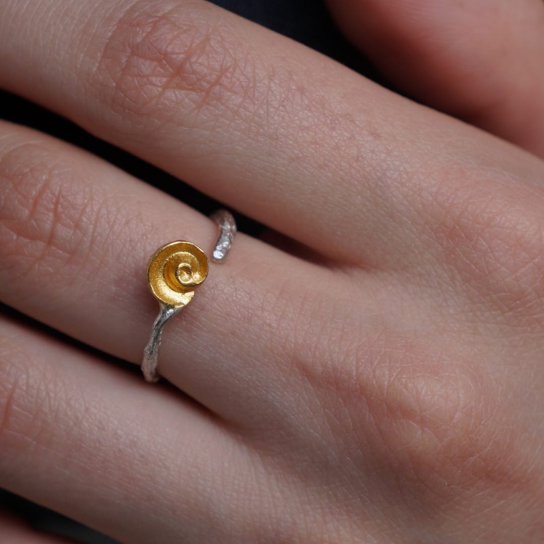 Muschel Ring Ringe KOOMPLIMENTS