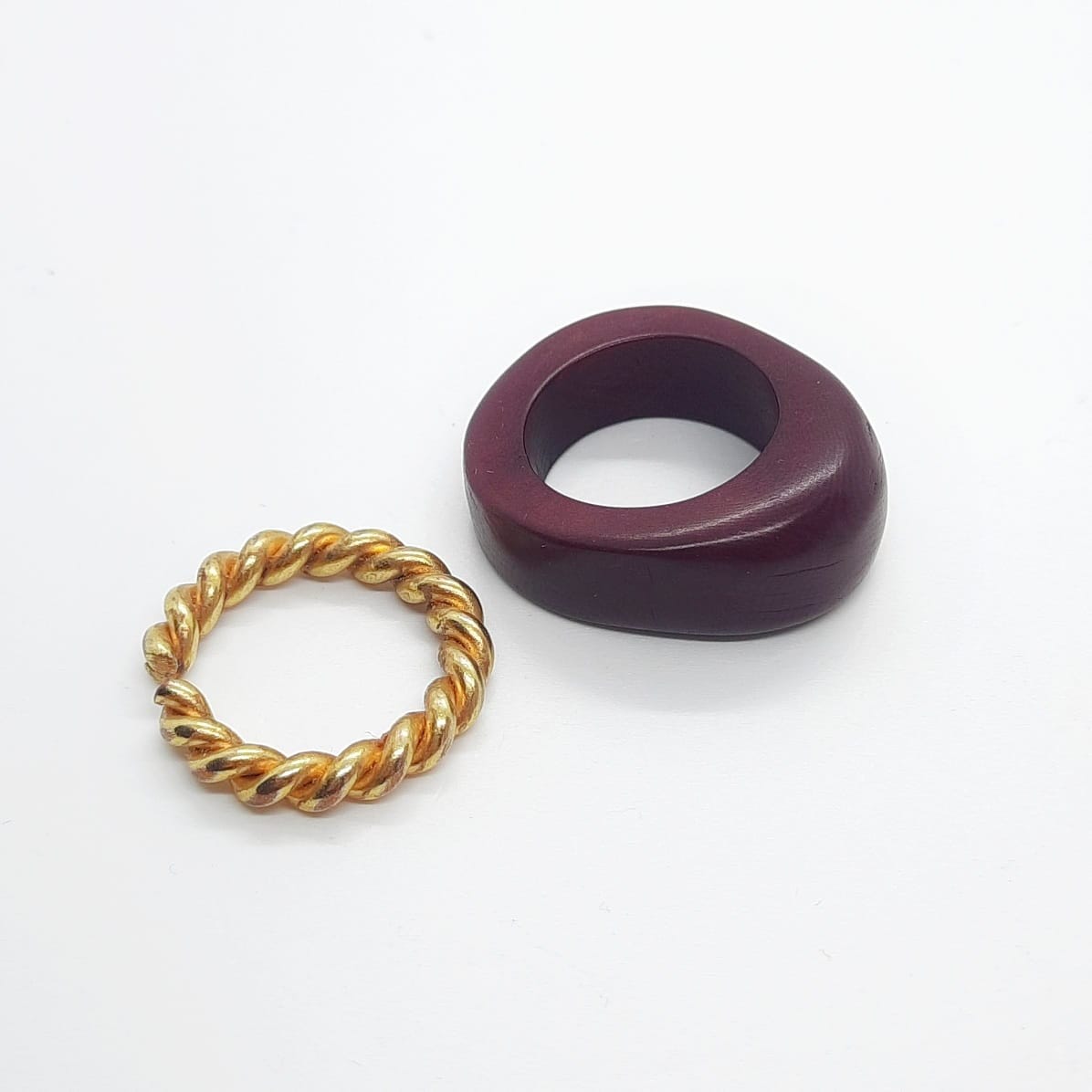 Nachhaltiger Schmuck Ring SET Tagua - Selene Ringe KOOMPLIMENTS