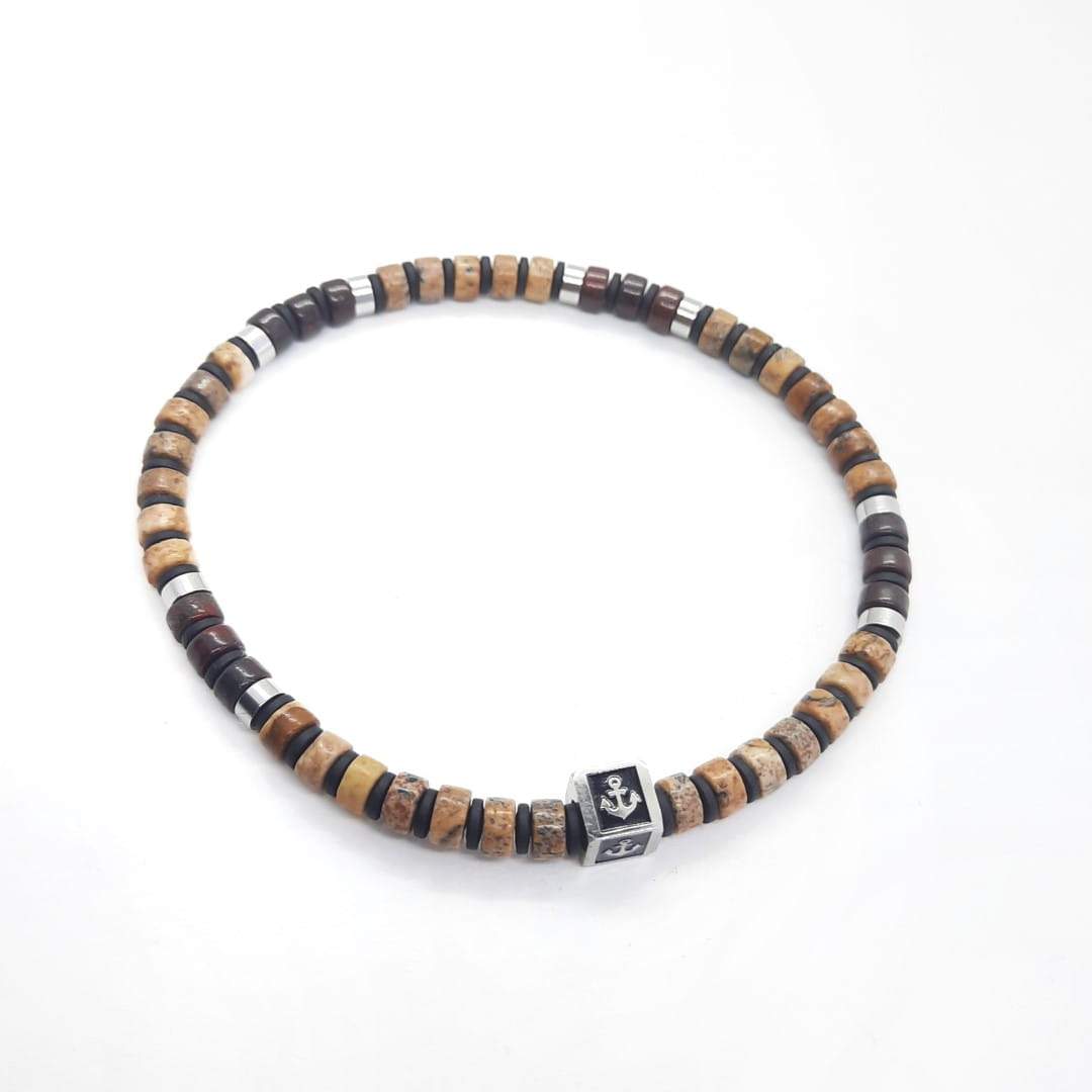 Naturstein Perlen Armband Herren - Aventura Armband Herren KOOMPLIMENTS