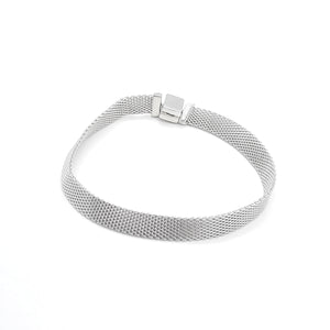 Netz-Armband aus echtem Sterlingsilber 925
