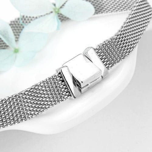 Netz-Armband aus echtem Sterlingsilber 925 Armband KOOMPLIMENTS
