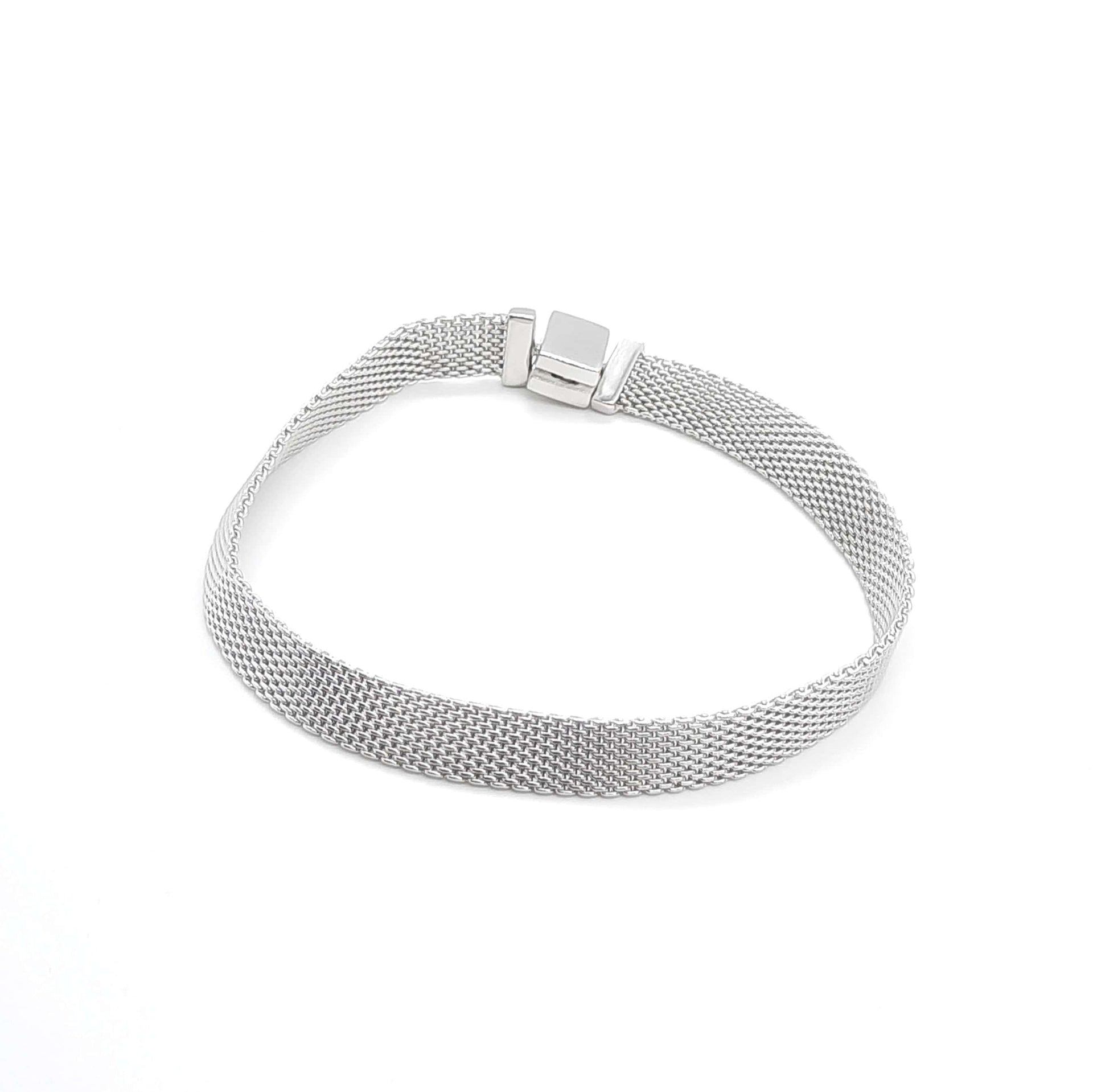 Netz-Armband aus echtem Sterlingsilber 925 Armband KOOMPLIMENTS