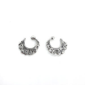 Aros abiertos de plata - Margarita