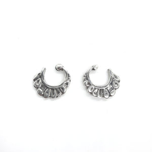 Aros abiertos de plata - Margarita