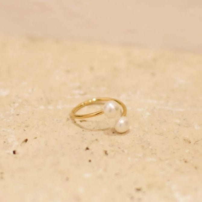 Offener Ring mit Perlen - PERLA Ringe KOOMPLIMENTS