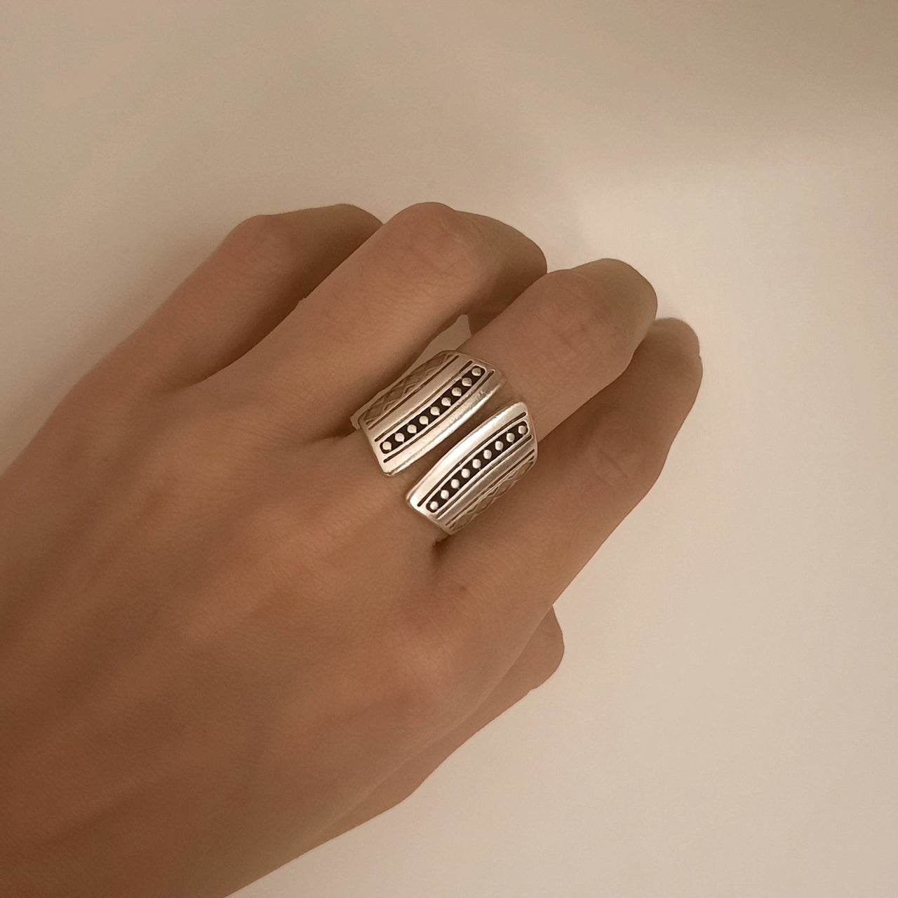 Offener Tuareg Ring Silber Gross - Tariga Ringe KOOMPLIMENTS