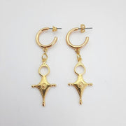 Ohrringe aus Silber und Zamak - Talisman Agadez Ohrringe KOOMPLIMENTS Gold