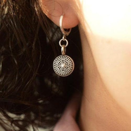 Ohrringe mit Blumenring Tuareg Schmuck Ohrringe KOOMPLIMENTS