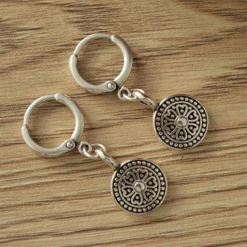 Ohrringe mit Blumenring Tuareg Schmuck Ohrringe KOOMPLIMENTS