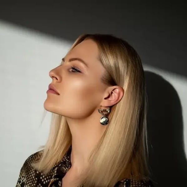 Ohrringe mit Fimo Anhänger Halb-Kreise - GEMMA Ohrringe KOOMPLIMENTS