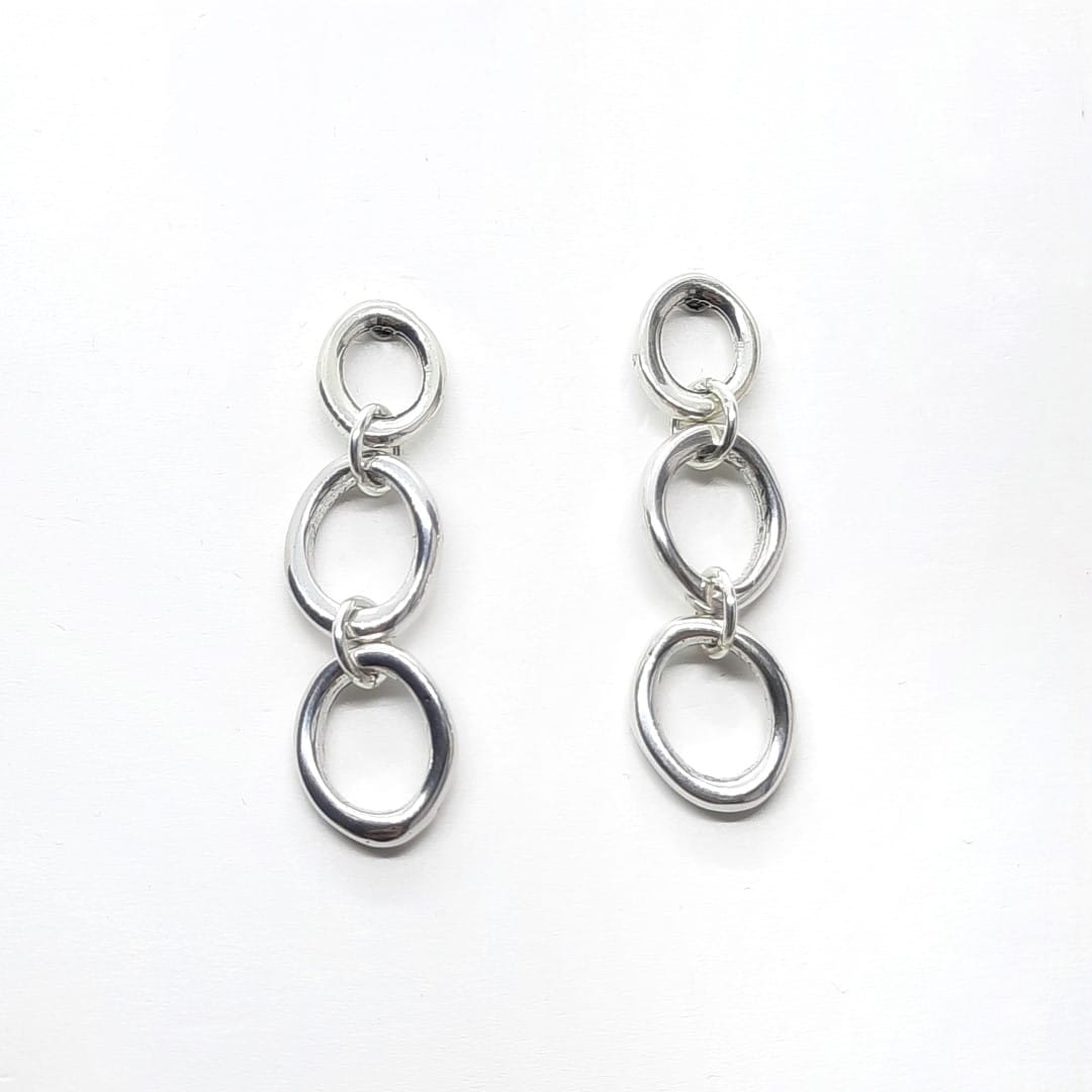 Ohrringe mit Kreisgliedern - Kontinuität Ohrringe KOOMPLIMENTS