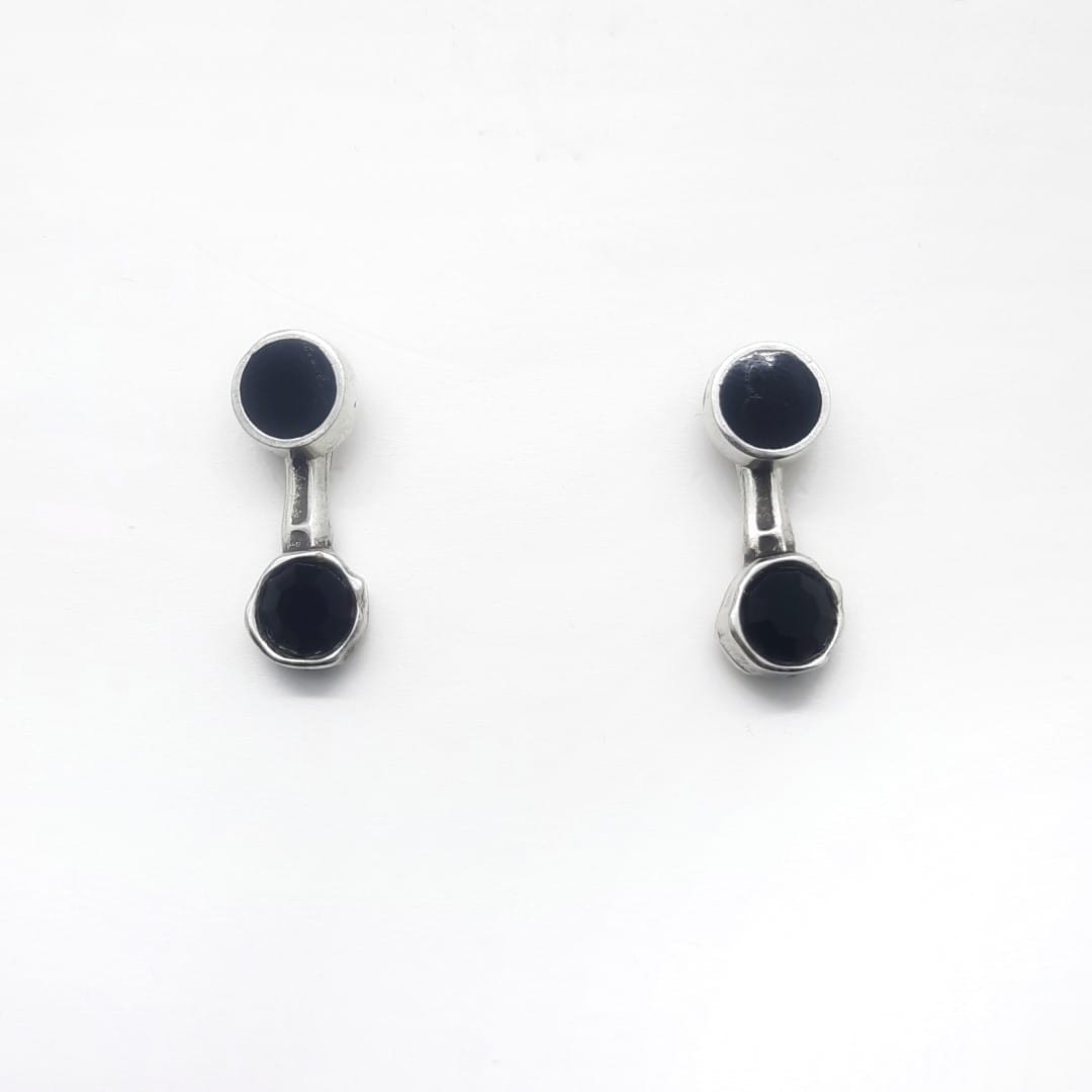 Ohrringe mit schwarzen Kristallen - ANUBIS Ohrringe KOOMPLIMENTS 