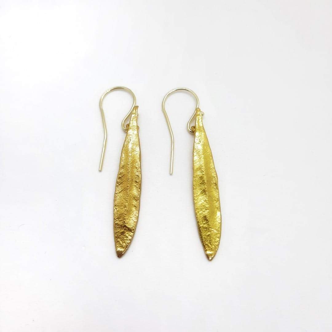 Ohrringe Olivenblatt - Gold Ohrringe KOOMPLIMENTS